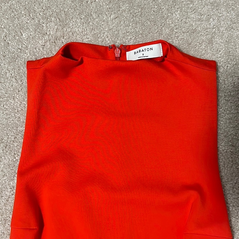 Aritzia, Babaton Mathewson dress. Bright red. Size 2. High neck.